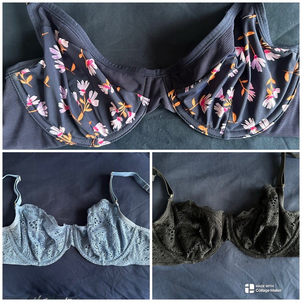 Lively Bra - Lot of 3 Unlined Demi Bras